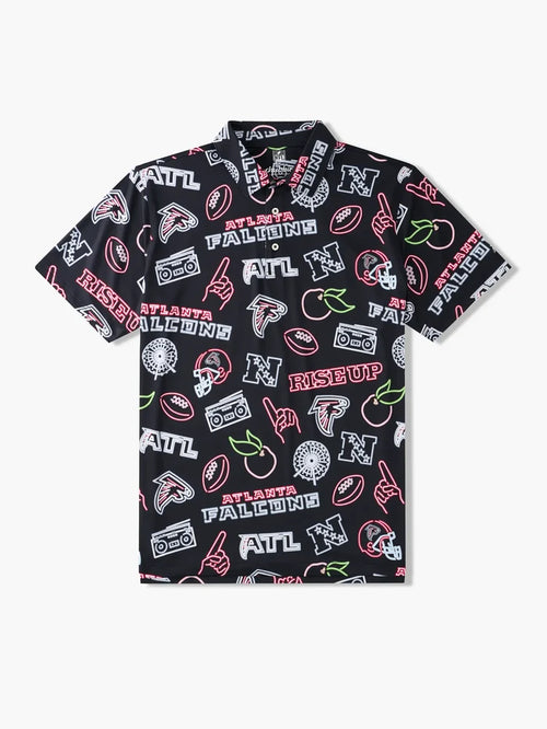 The Neon Falcons (NFL Performance Polo) - Image 1 - Chubbies Shorts