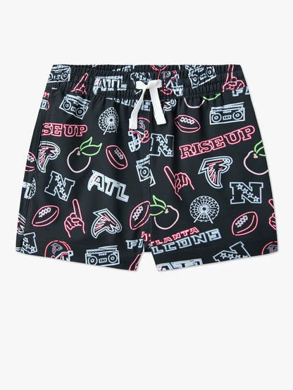 The Neon Falcons (NFL Toddler Swim Trunk) - Image 1 - Chubbies Shorts