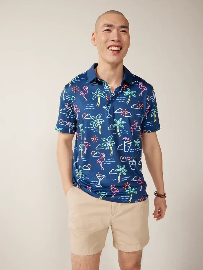 The Neon Light (Performance Polo) - Image 1 - Chubbies Shorts