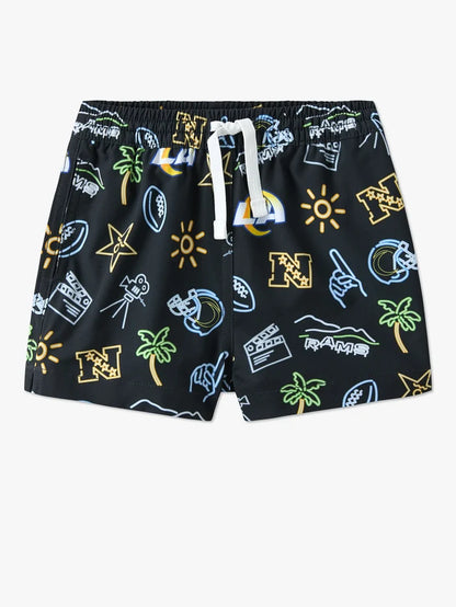 The Neon Rams (NFL Toddler Swim Trunk) - Image 1 - Chubbies Shorts