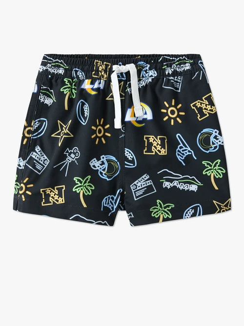 The Neon Rams (NFL Toddler Swim Trunk) - Image 1 - Chubbies Shorts