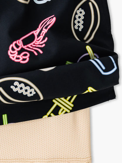 The Neon Saints 5.5" (NFL Classic Lined Swim Trunks) - Image 2 - Chubbies Shorts