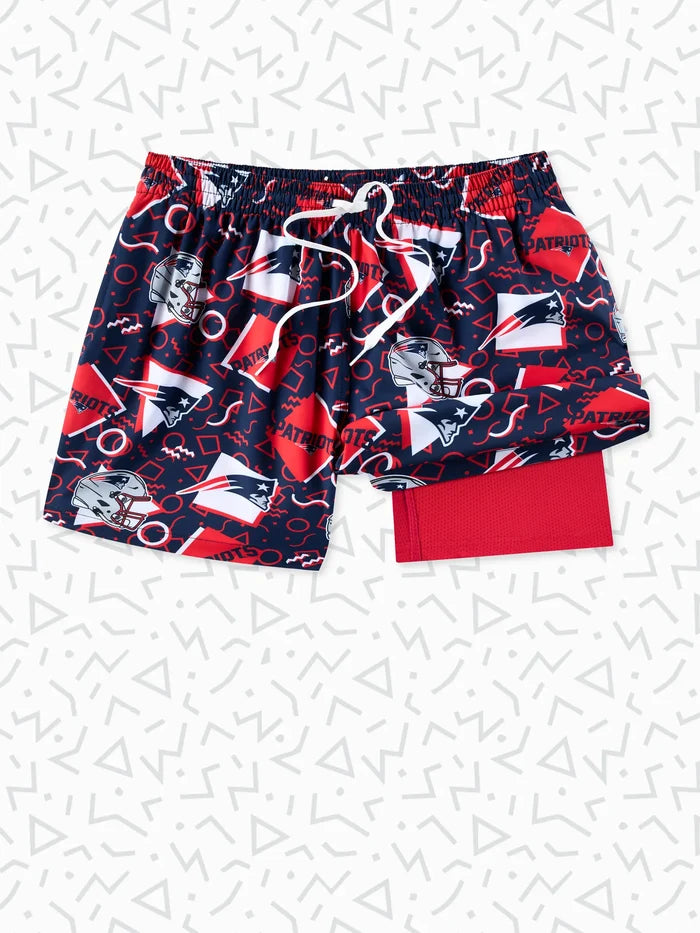 The Patriots Game Day Fit 5.5" (Classic Lined Swim) - Image 1 - Chubbies Shorts