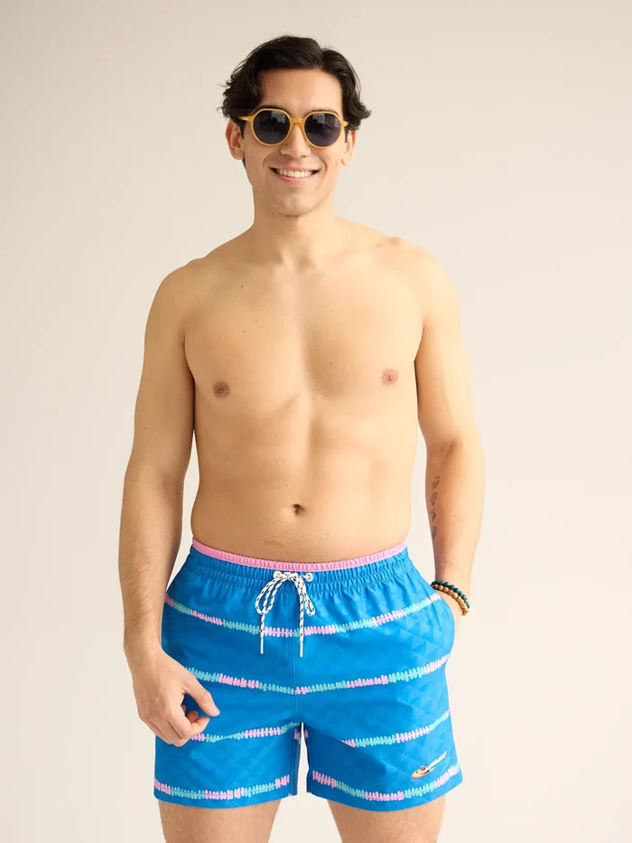 The Playing Hookies 5.5" (Embossed Classic Swim Trunk) - Image 1 - Chubbies Shorts