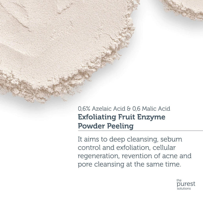 The Purest Solutions Exfoliating Fruit Enzyme Powder Peeling 55g. تا بيرست سولوسن مسحوق إنزيم الفاكهة المقشر للتقشير 55 جرام - Princess Cosmetics Qatar