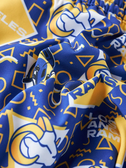 The Rams Game Day Fit (Boys Classic Lined Trunk) - Image 2 - Chubbies Shorts