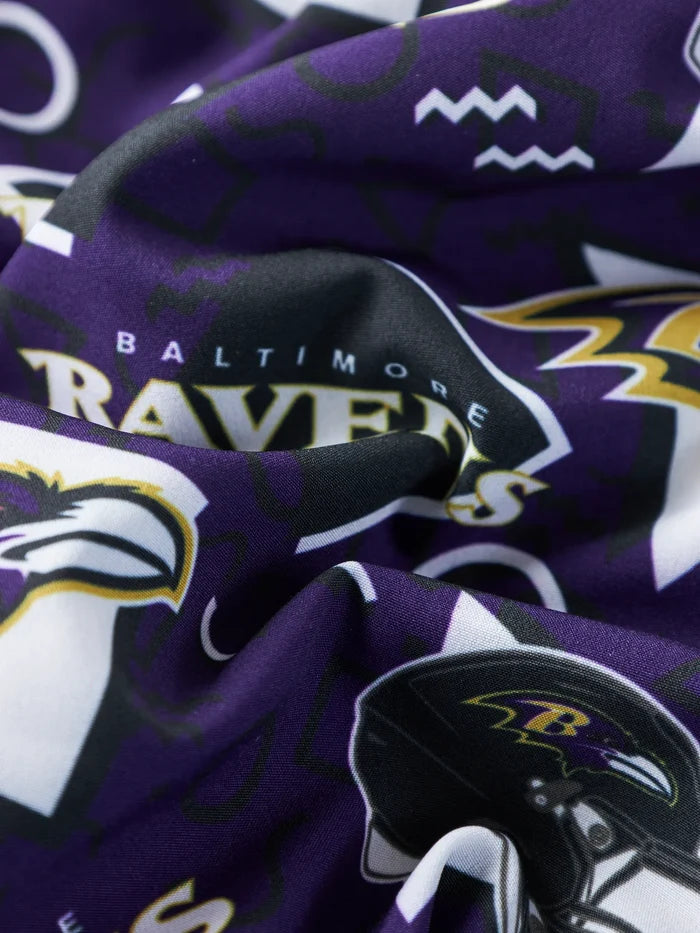 The Ravens Game Day Fit (Boys Classic Lined Trunk) - Image 3 - Chubbies Shorts