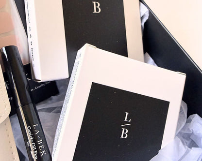 The Rose Edit gift set, styled flat lay