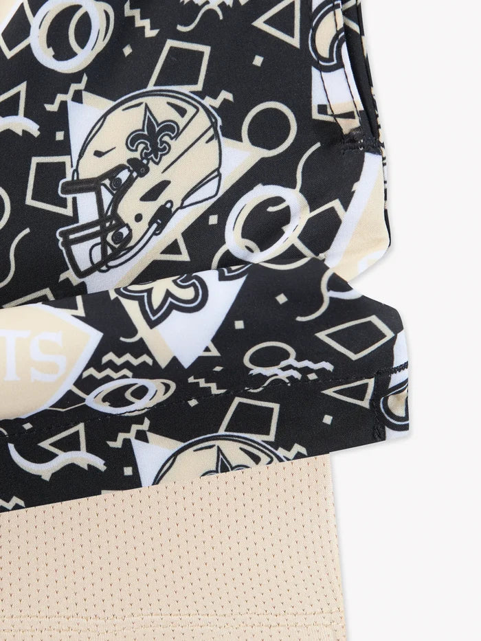 The Saints Game Day Fit (Boys Classic Lined Trunk) - Image 3 - Chubbies Shorts