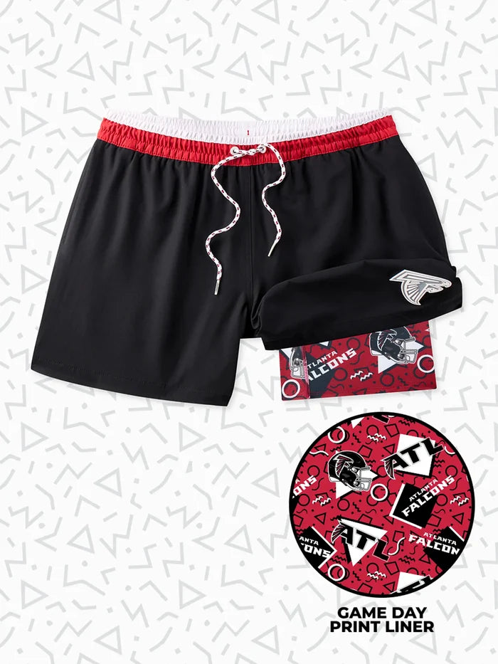 The Secret Falcons 5.5" (Classic Lined Swim Trunks) - Image 1 - Chubbies Shorts