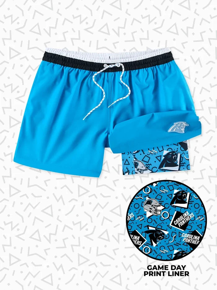 The Secret Panthers 5.5" (Classic Lined Swim Trunks) - Image 1 - Chubbies Shorts