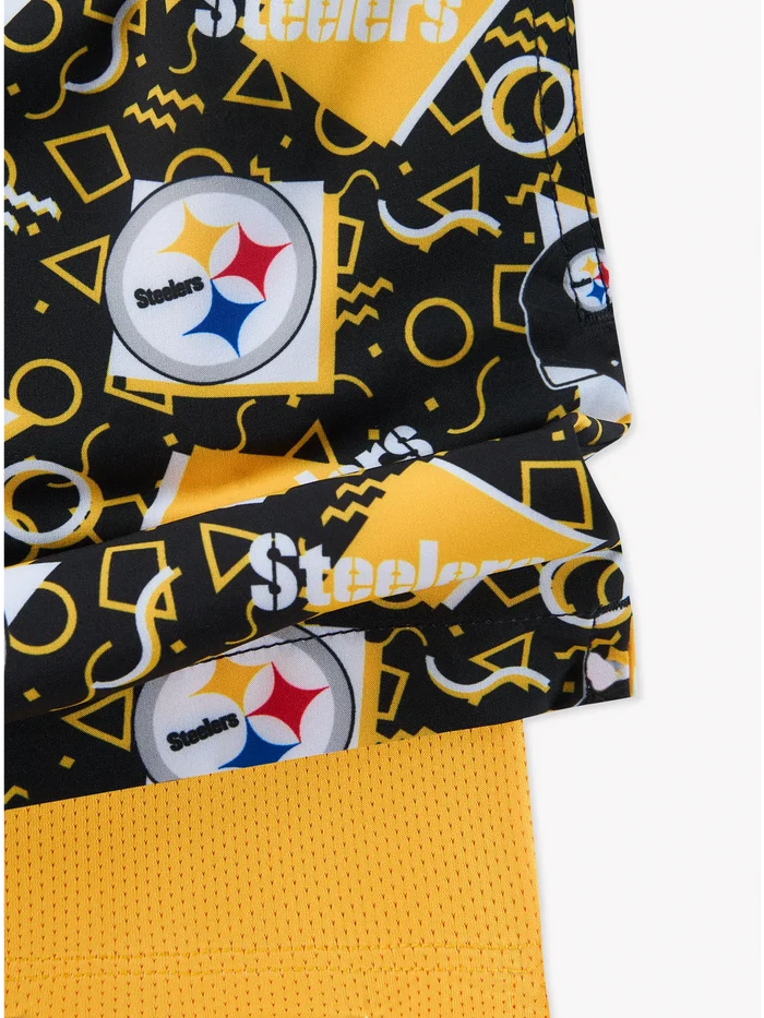 The Steelers Game Day Fit (Boys Classic Lined Trunk) - Image 2 - Chubbies Shorts