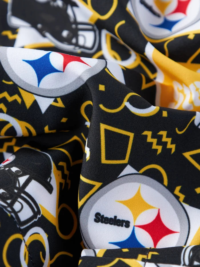 The Steelers Game Day Fit (Boys Classic Lined Trunk) - Image 3 - Chubbies Shorts