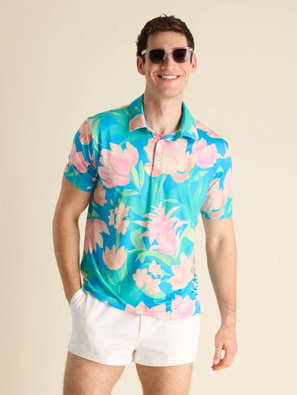 The Stop & Smell The Roses (Performance Polo) - Image 1 - Chubbies Shorts