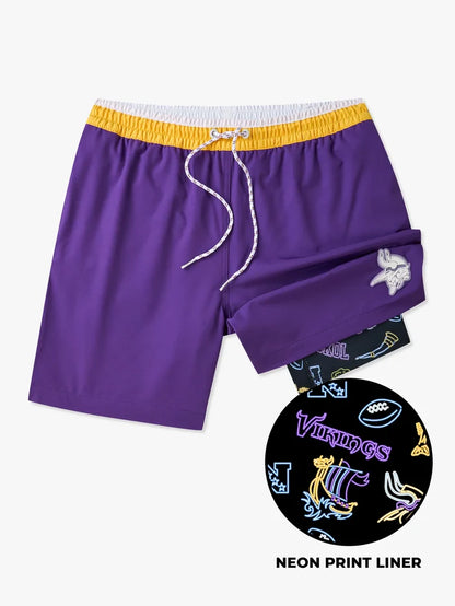 The Vikings 5.5" (NFL Classic Lined Swim Trunks) - Image 1 - Chubbies Shorts
