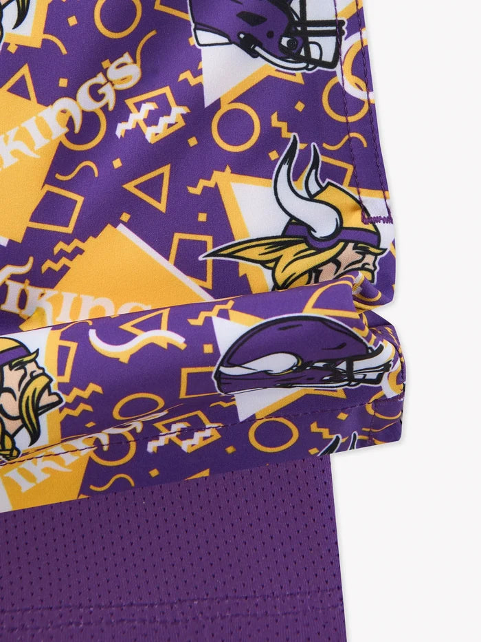 The Vikings Game Day Fit (Boys Classic Lined Trunk) - Image 2 - Chubbies Shorts