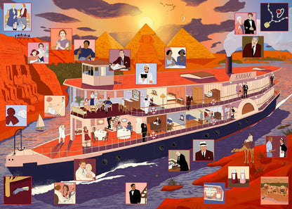 The World of Agatha Christie: Death On the Nile | 1,000 Piece Jigsaw Puzzle