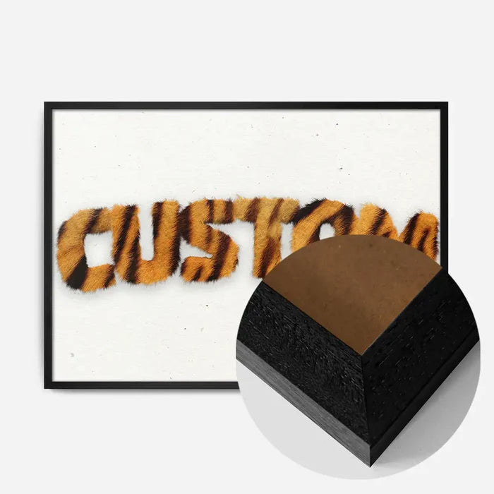 21x30cm | 8¼ x 11¾in / Black Wood Frame