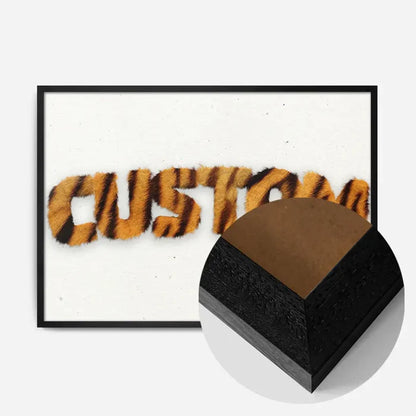 21x30cm | 8¼ x 11¾in / Black Wood Frame