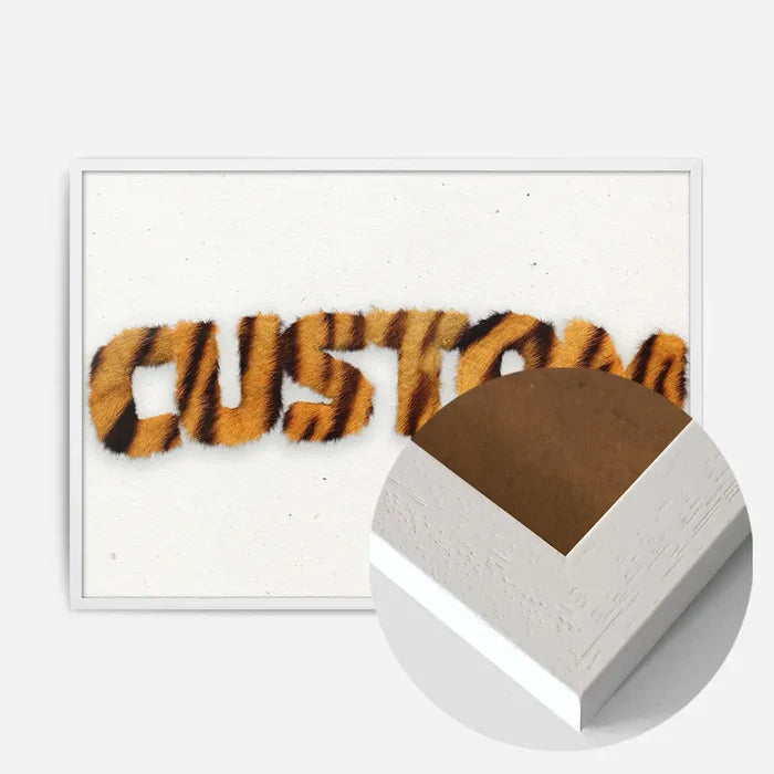 21x30cm | 8¼ x 11¾in / White Wood Frame