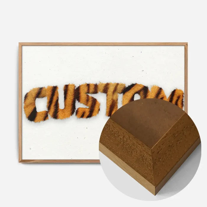 21x30cm | 8¼ x 11¾in / Oak Wood Frame