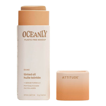 Oceanly and Attitude cosmetic products on a white background.