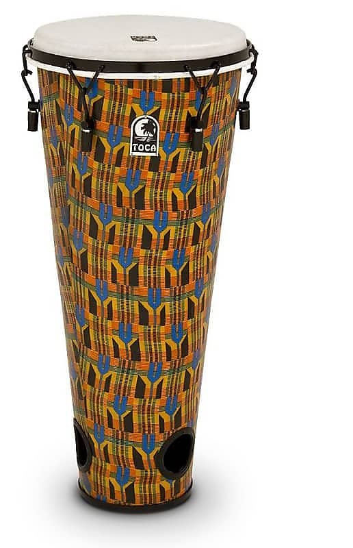 Toca 12" Freestyle Mechanically Tuned Ashiko Drum in Kente Finish ( TFA-12MK)