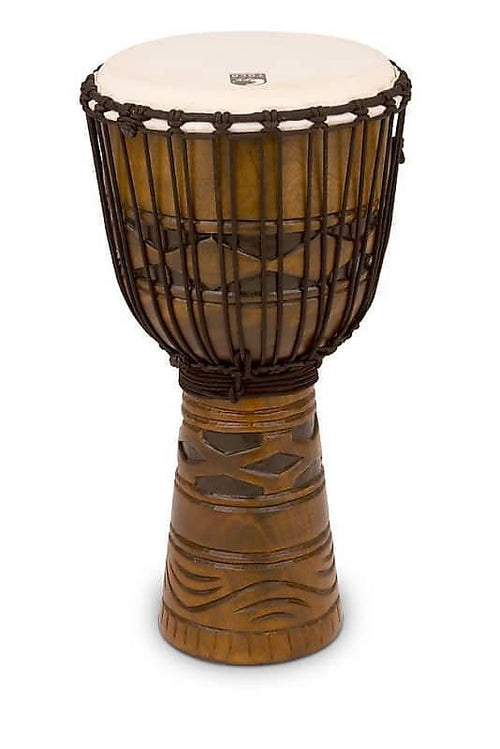 Toca Origins Series Rope Tuned Wood 12” Djembe in African Mask (TODJ-12AM)