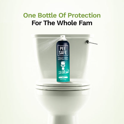 Pee Safe Toilet Seat Sanitizer Spray (Mint & Lavender) - 300 ML Pack of 4
