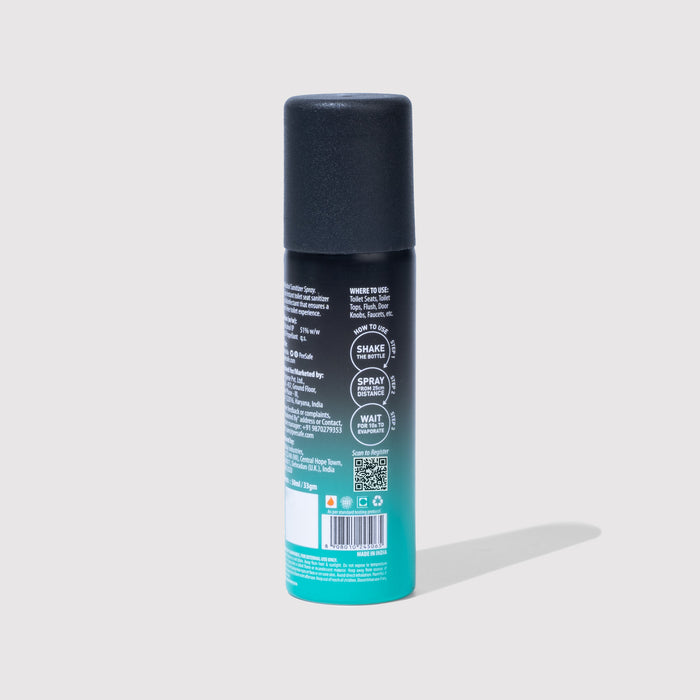 Pee Safe Toilet Seat Sanitizer Spray (Mint) - 50 ML - BULK BUY