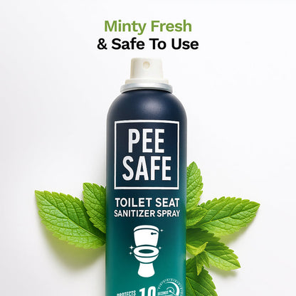 Pee Safe Toilet Seat Sanitizer Spray (Mint) - 75 ML *