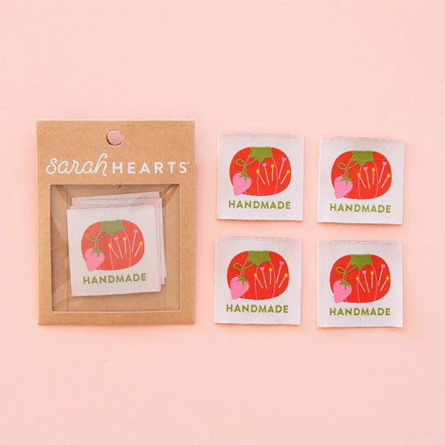 Tomato Pin Cushion Handmade Large Sewing Labels