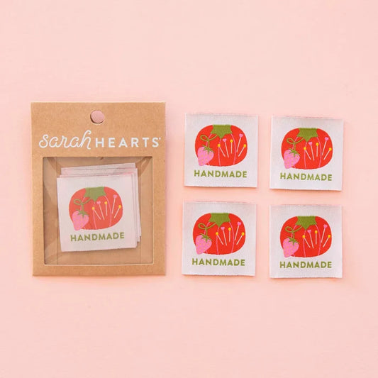 Tomato Pin Cushion Handmade Large Sewing Labels