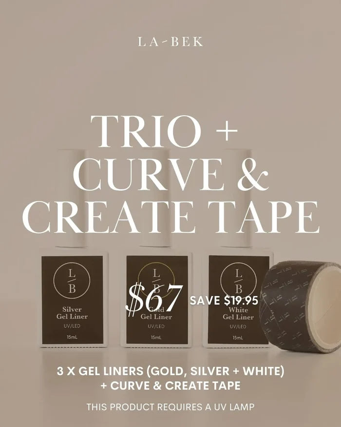 Trio and Curve and Create Tape bundle by La-Bek, product shot