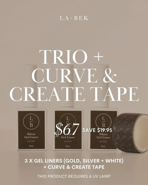 Trio and Curve and Create Tape bundle by La-Bek, product shot