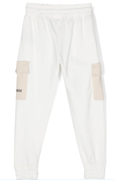 TRUSSARDI logo-embroidered cotton track pants