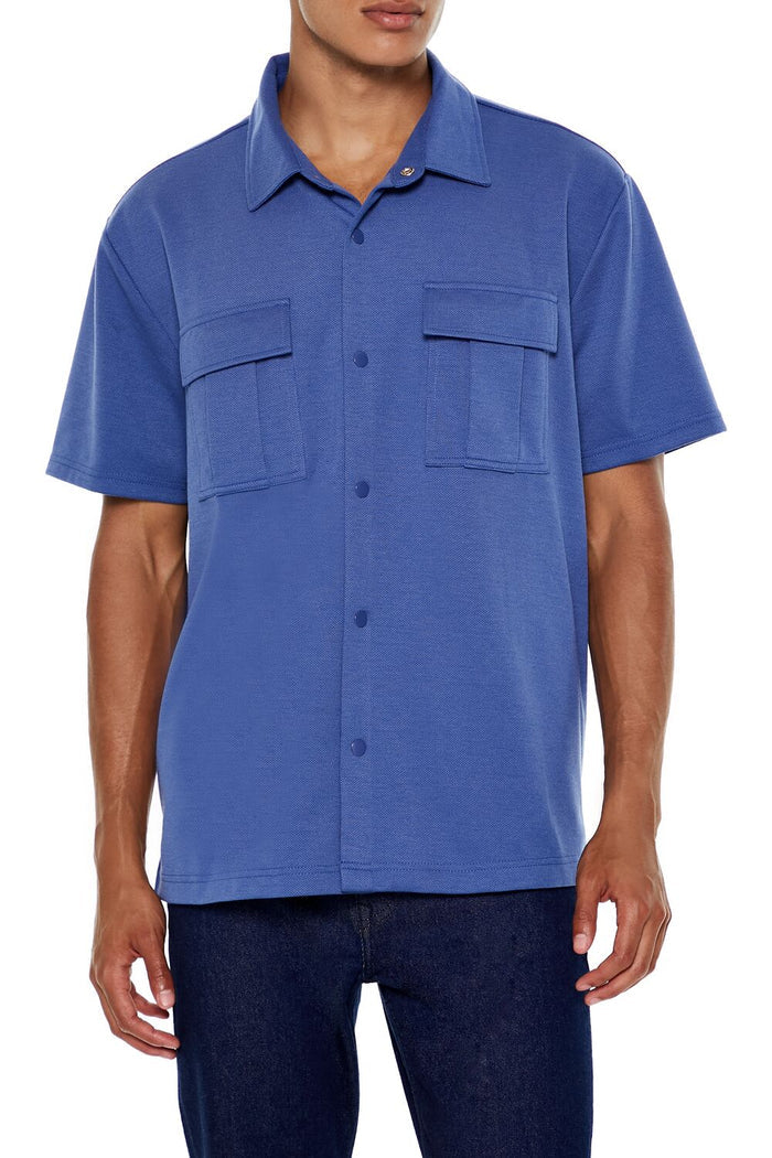 Two-Pocket Button-Front Shirt