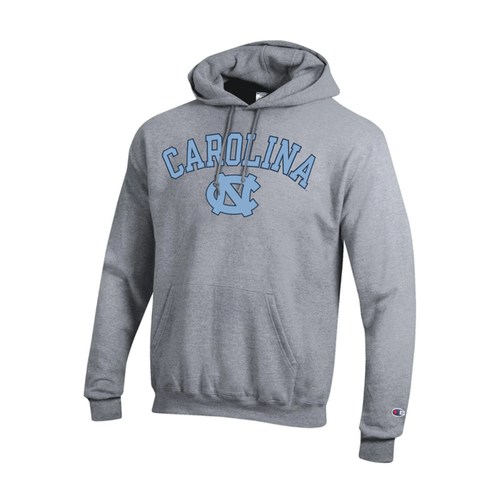 UNC Basic Grey Hoodie Sweatshirt by Champion - Main View - Champion