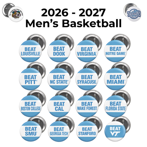 UNC Basketball Season Pin Package 2026-2027