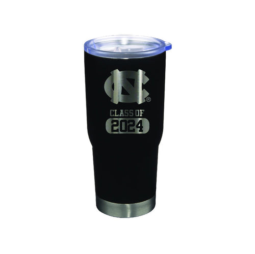 UNC Class of 2024 Stainless Steel Tumbler 22oz in Black - Main View - Nordic
