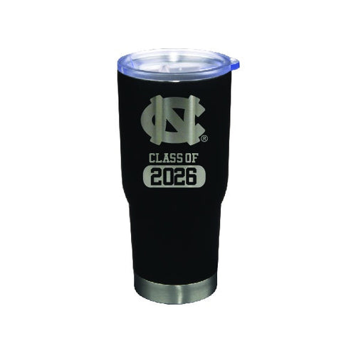 UNC Class of 2026 Stainless Steel Tumbler 22oz in Black - Main View - Nordic