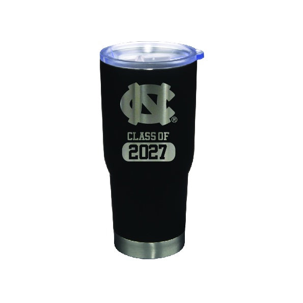 UNC Class of 2027 Stainless Steel Tumbler 22oz in Black - Main View - Nordic