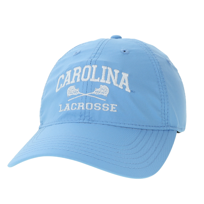 UNC Lacrosse Hat in Carolina Blue Dry Fit Adjustable - Main View - Legacy