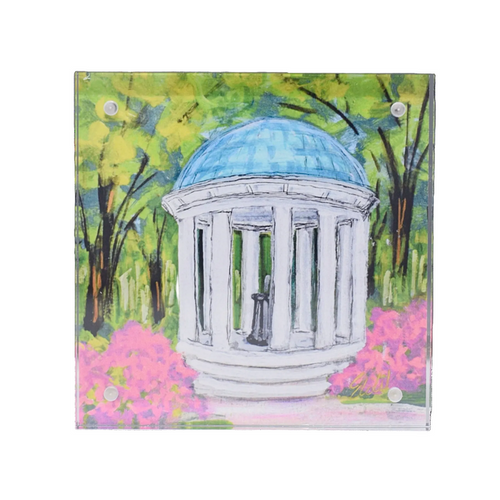 UNC Old Well Acrylic Block 4x4 - Main View - HAVE MERCY LLC