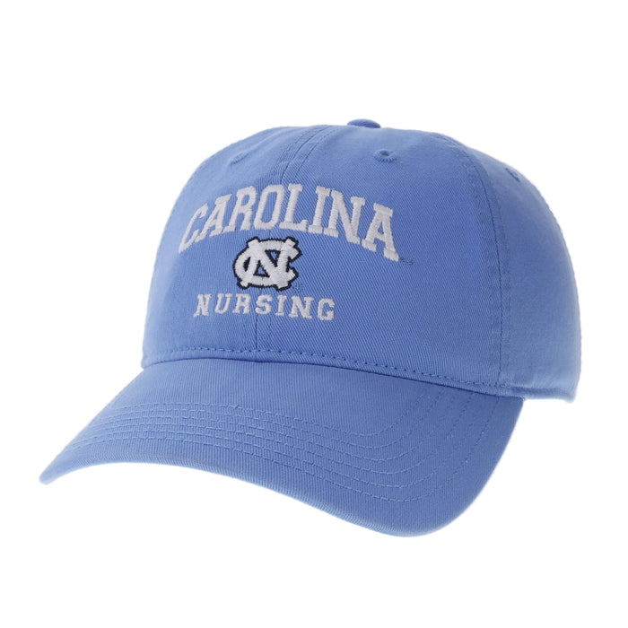 UNC School of Nursing Hat in Carolina Blue Adjustable - Main View - Legacy