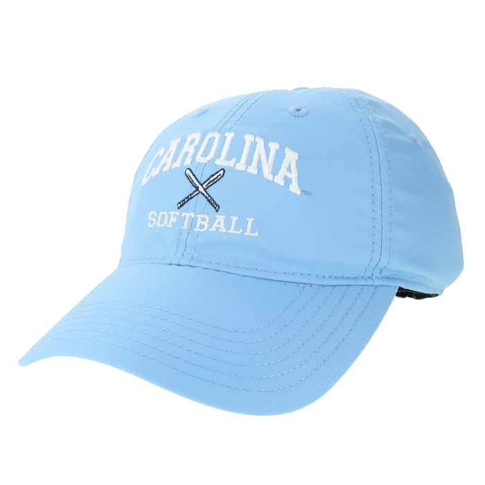 UNC Softball Hat in Carolina Blue Dry Fit Adjustable - Main View - Legacy