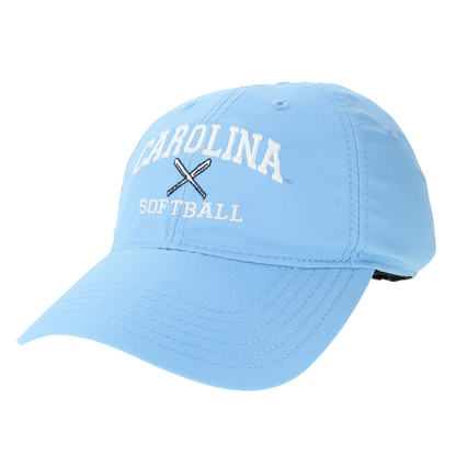 UNC Softball Hat in Carolina Blue Dry Fit Adjustable - Main View - Legacy