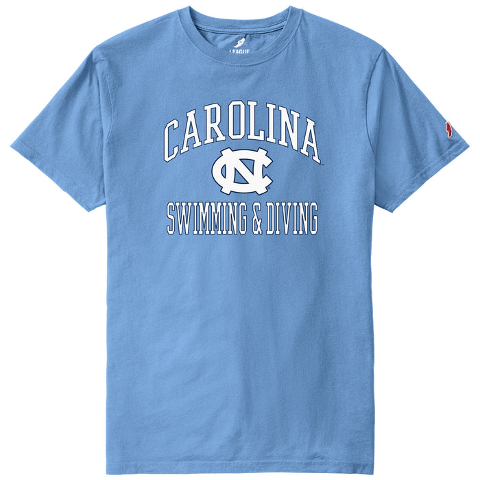 UNC Swimming & Diving T-Shirt in Carolina Blue - Main View - League