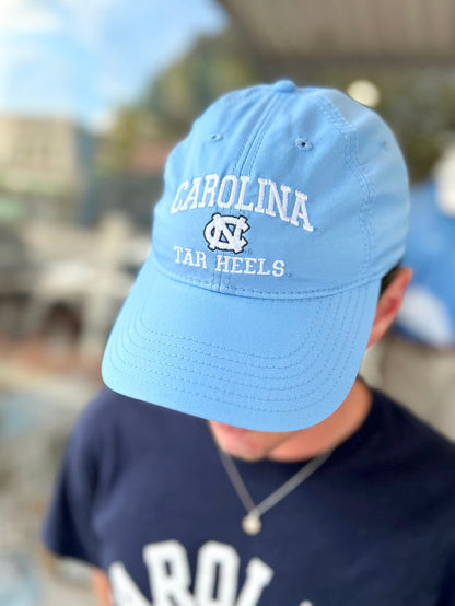 UNC Tar Heels Hat in Carolina Blue Dry Fit Adjustable - Detail View - Legacy