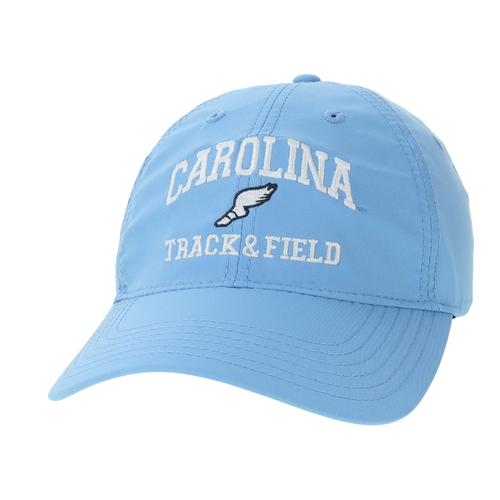 UNC Track and Field Hat in Carolina Blue Dry Fit Adjustable - Main View - Legacy
